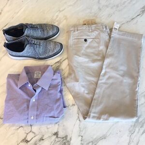 BROOKS BROTHERS PURPLE CHECK DRESS SHIRT SIZE 16.5